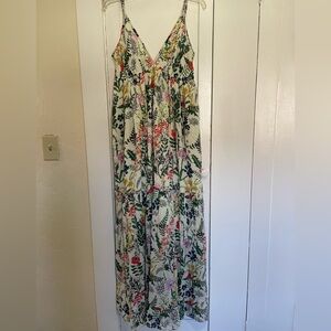 Ro's Garden Floral Maxi Dress size large
